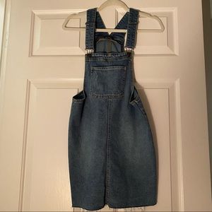 Denim dress overall